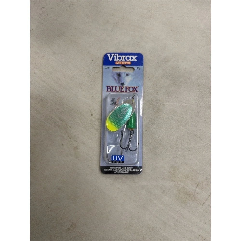 Blue Fox Super Vibrax - Green Size 7/16 13g